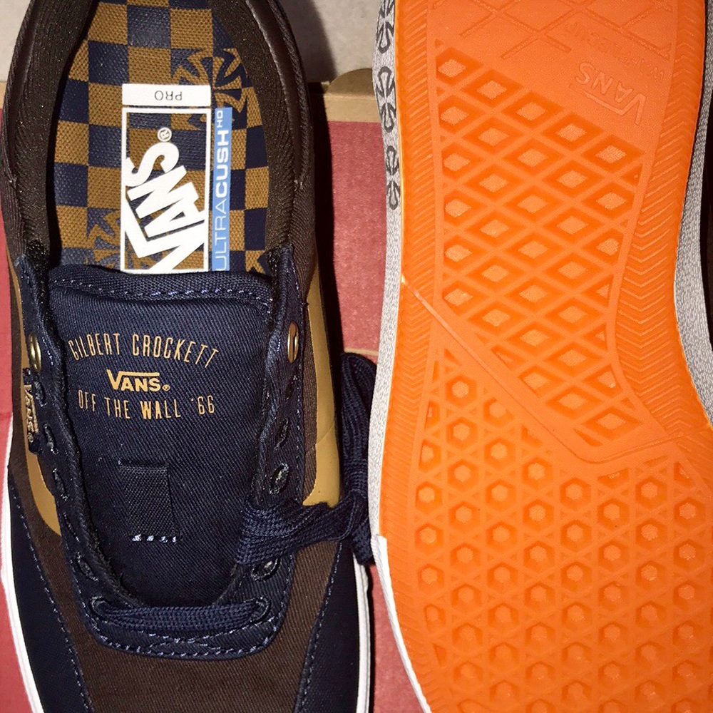 >Ⓜ️GILBERT CROCKETT CANVAS DRESS BLUES BROWN WHITE WORLD’S #1 SKATE BRAND 🆕VANS - Picture 5 of 14